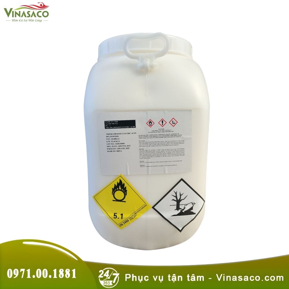 TCCA Viên Nén 200g 90% – Clo Viên Tan Chậm Cho Bể Bơi