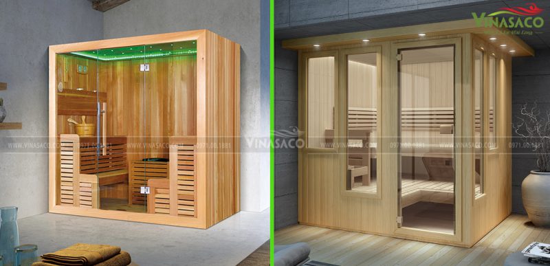 Mẫu thiết kế phòng xông hơi khô gia đình