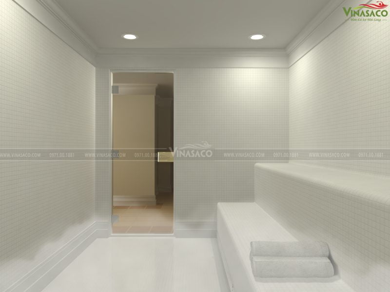 mẫu thiết kế phòng xông hơi ướt gia đình