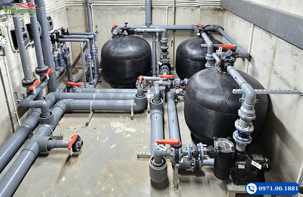 Phòng máy sử dụng máy bơm Kripsol