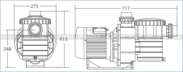 Thiết kế định hình máy bơm bể bơi Emaux SB Series