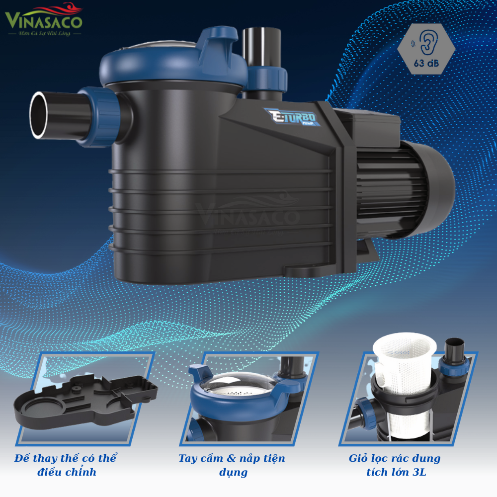 Máy bơm bể bơi Emaux E-Turbo
