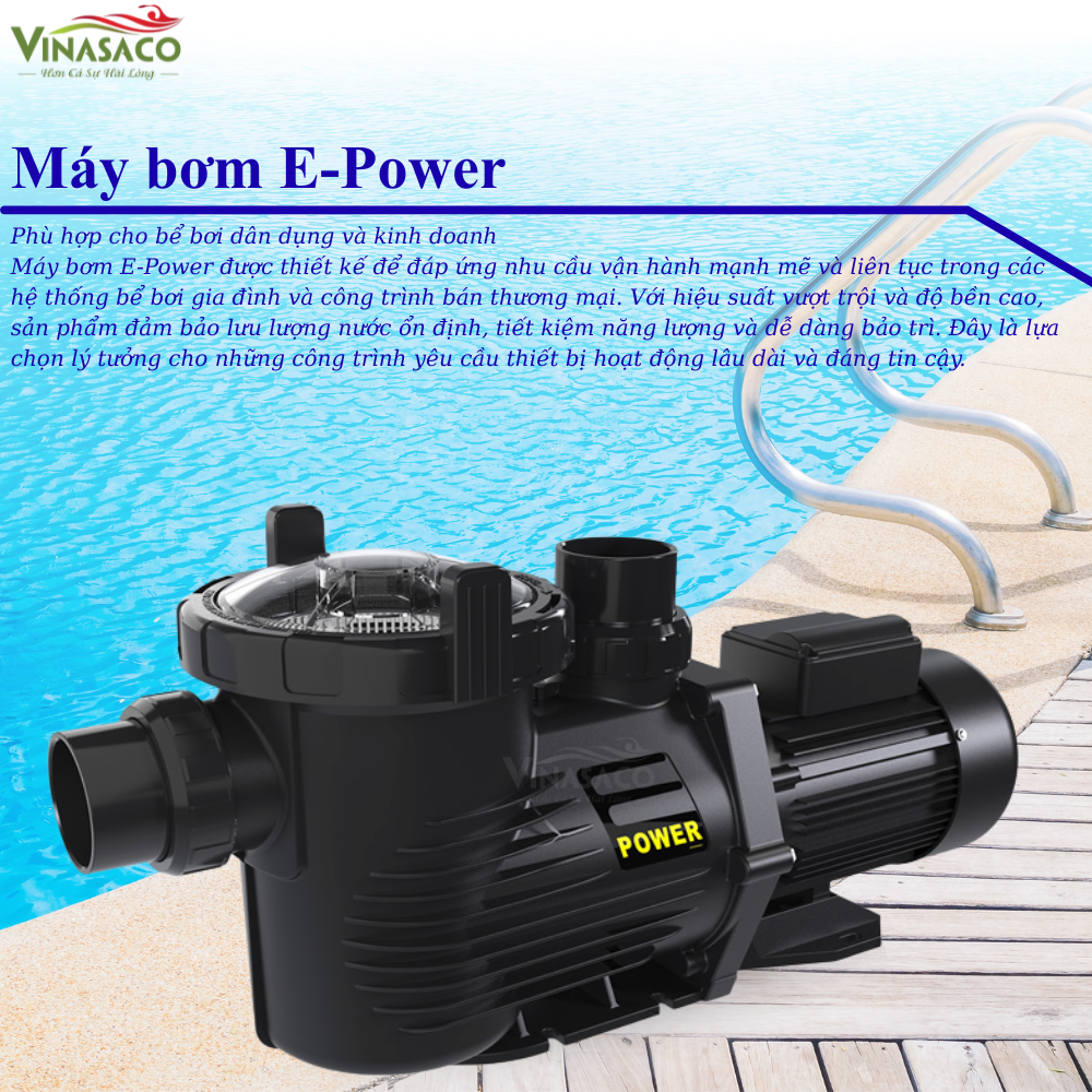 Máy bơm bể bơi Emaux E-Power