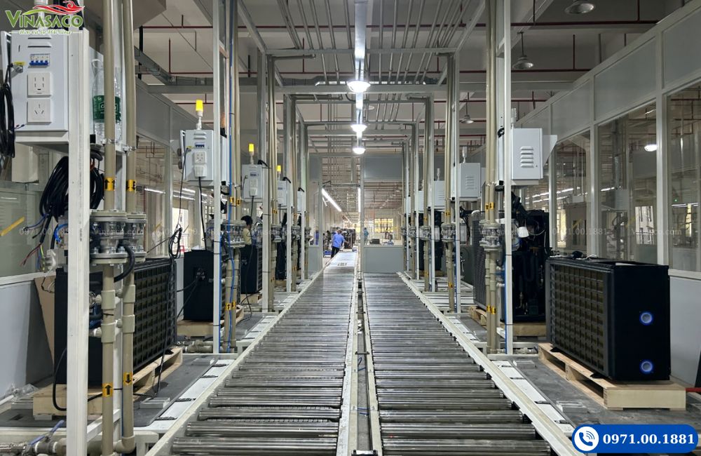 Sản phẩm máy cấp nhiệt Power World được sản xuất trên dây truyền hiện đại