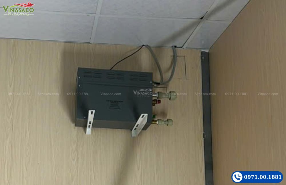 Máy xông hơi ướt Amazon lắp đặt thực tế