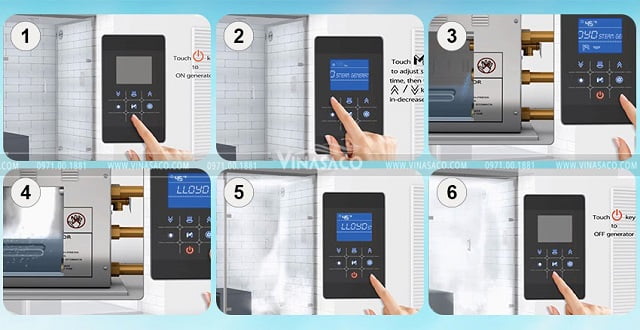 Quy trình 6 bước khởi động máy xông ướt Coast KSA