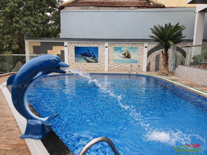 Sản phẩm trang trí bể bơi sinh động, thu hút