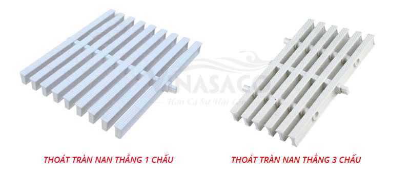Thoát tràn nan thẳng loại 1 chấu và 3 chấu phân phối bởi Vinasaco