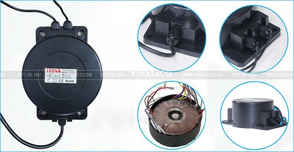 biến thế đèn bể bơi china b105w-300w