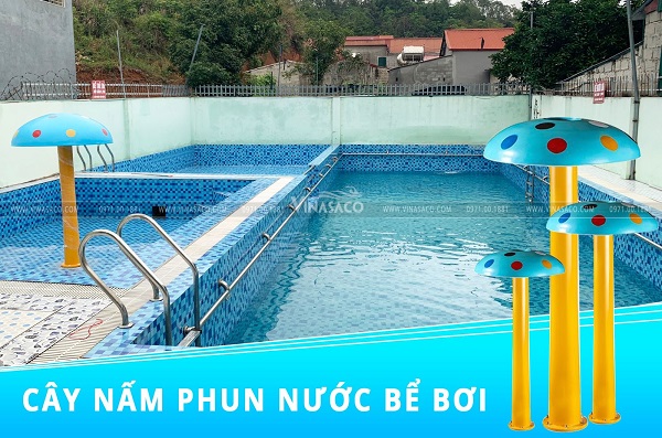 Cây nấm phun nước bể bơi