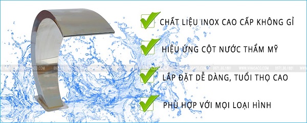 Cấu tạo cây phun nước bể bơi dạng vòm