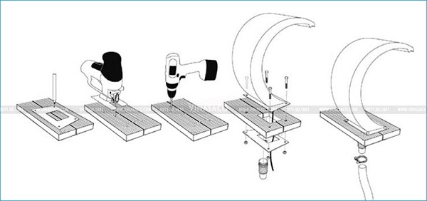 Cách lắp đặt cây phun nước