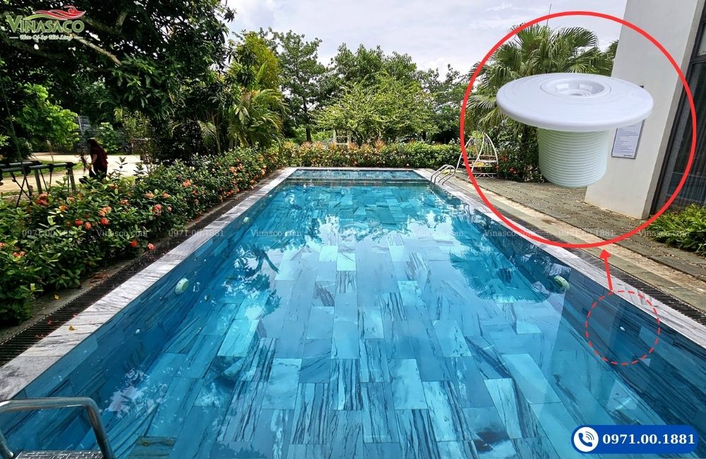 Đầu trả nước bể bơi D60 có ren