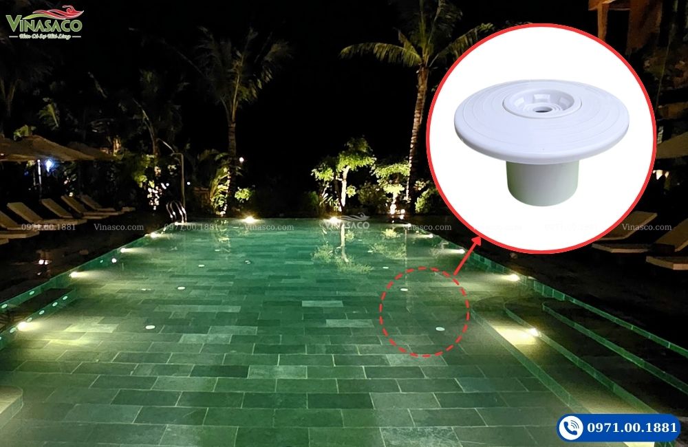 Đầu trả nước bể bơi D60 trơn