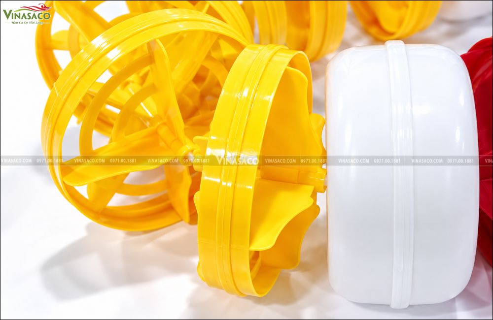 đĩa dây phao phân làn bể bơi màu vàng phi 11cm