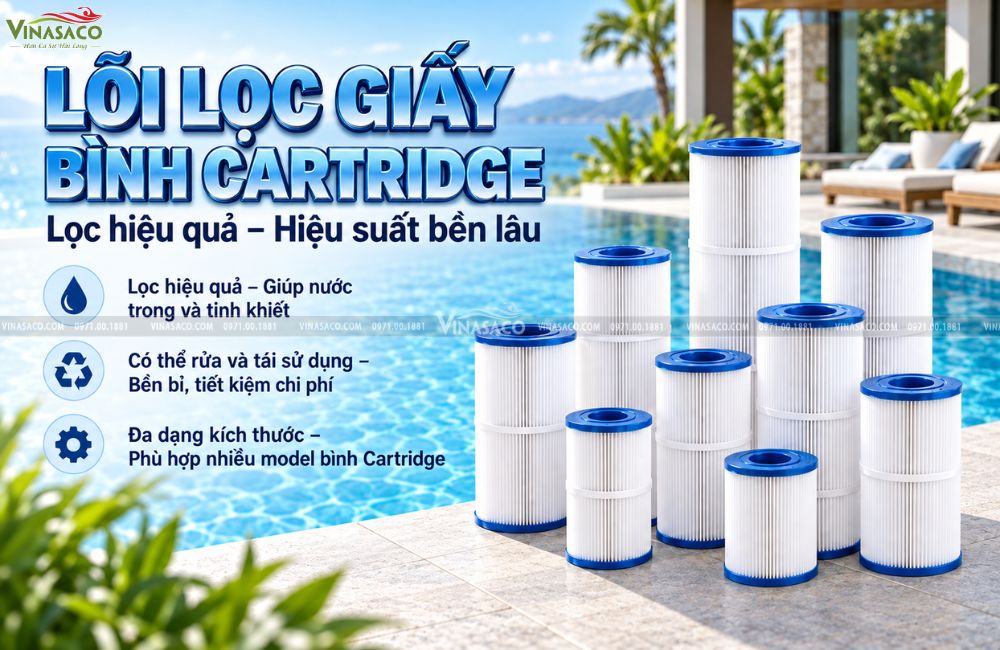 lõi lọc Cartridge bể bơi AF25 AF50 AF75 AF100 AF150