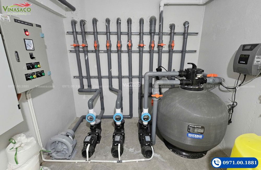 Hình ảnh thực tế van một chiều bể bơi lắp trong suốt