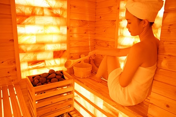 xô gáo gỗ phòng xông hơi