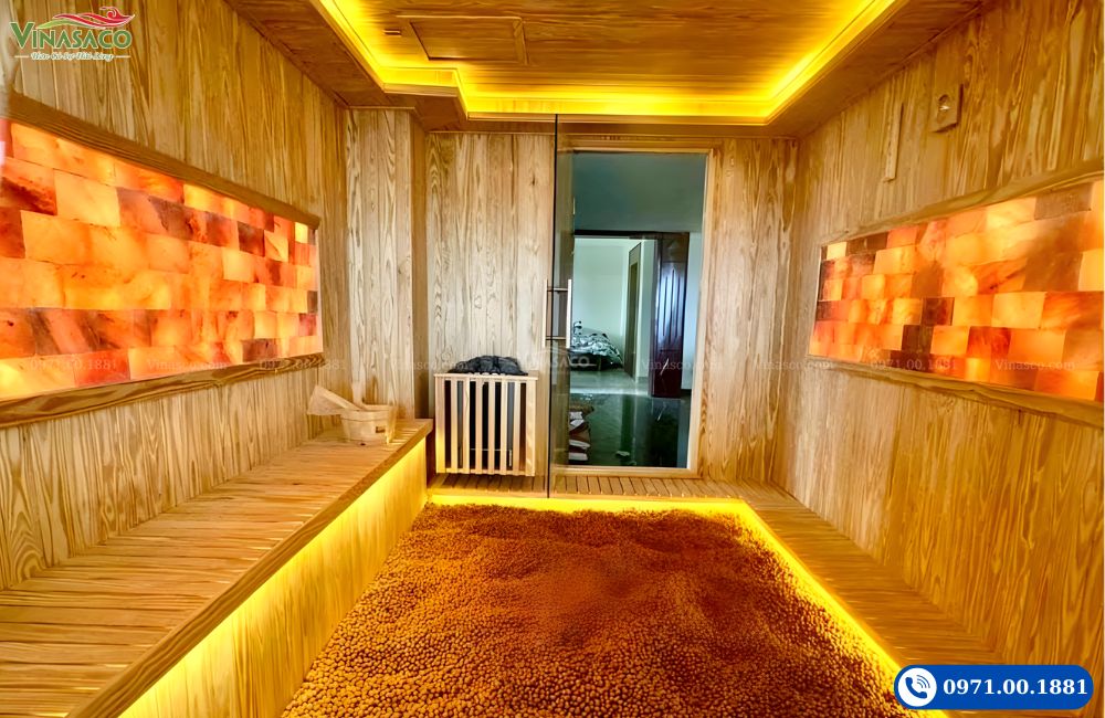 Phòng xông hơi gỗ mỹ