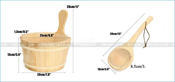 xô gáo gỗ sawo