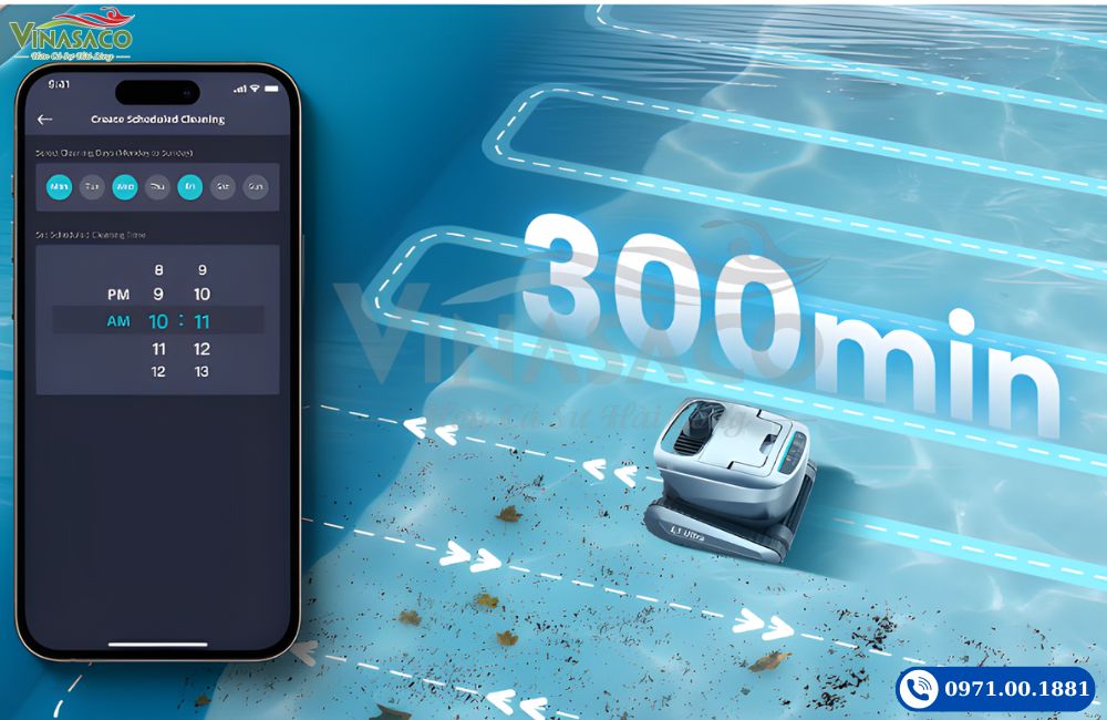 bobot vệ sinh hồ bơi CHASING L1 Ultra dung lượng pin lớn