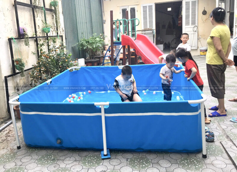 Bể bơi bạt, bể bơi thông minh có kích thước rất đa dạng