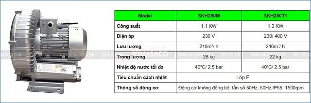 Máy thổi khí bể bơi Kripsol SKH250