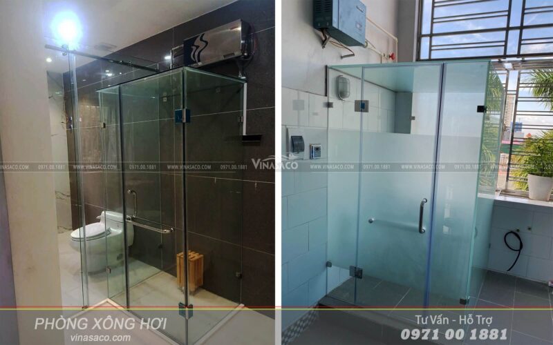 Một số mẫu thiết kế phòng xông hơi ướt phổ biến