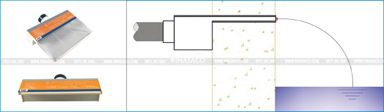 Mô hình thác nước bể bơi được lắp đặt