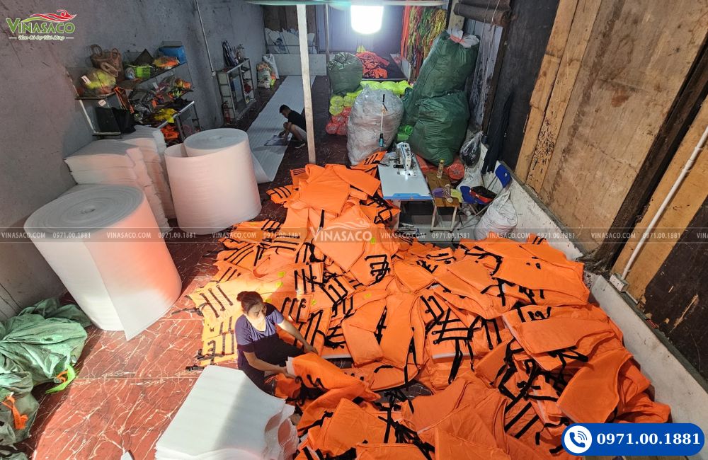 Xưởng may áo phao cứu hộ cứu sinh Vinasaco