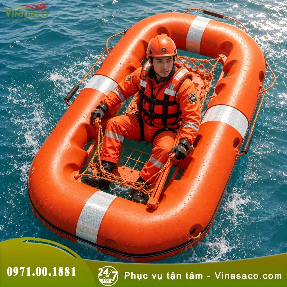 Phao Bè Cứu Hộ Nhựa PE | Bè Cứu Sinh Nổi
