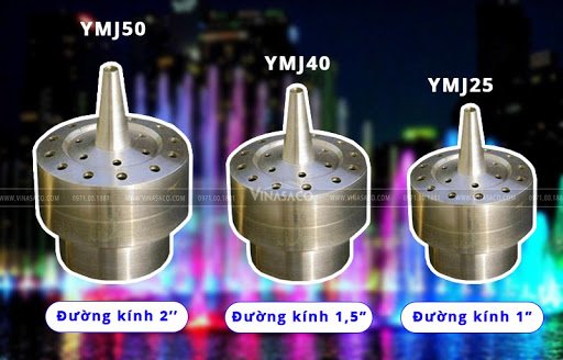 thông số đầu phun nước nhiều tia 3 tầng