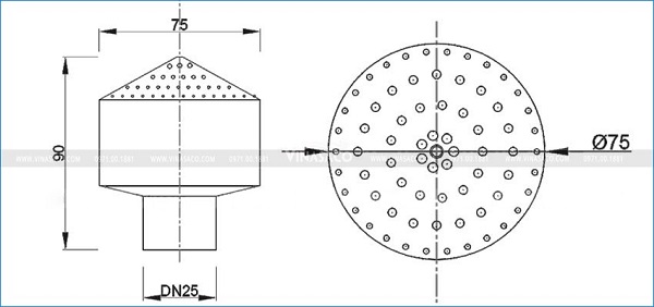 đầu phun nước pháo hoa yfn