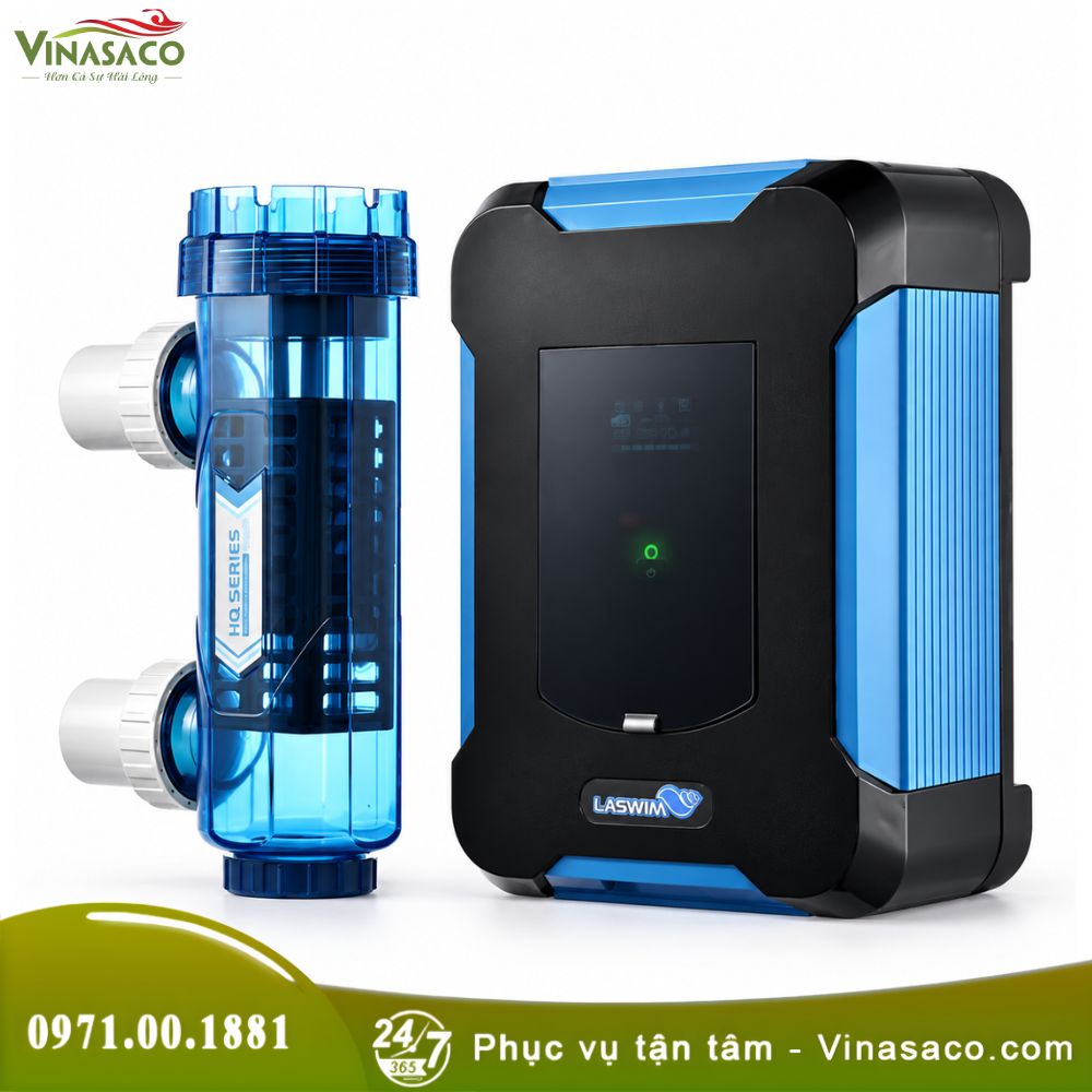 Máy Điện Phân Muối Bể Bơi Laswim SQ (Cải Tiến)