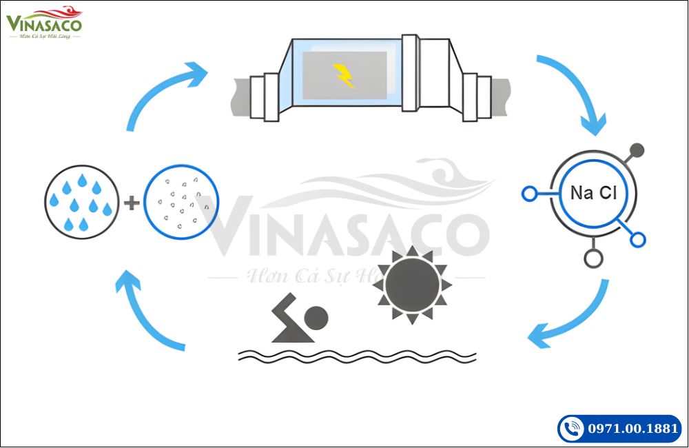Nguyên lý hoạt động của thiết bị điện phân muối