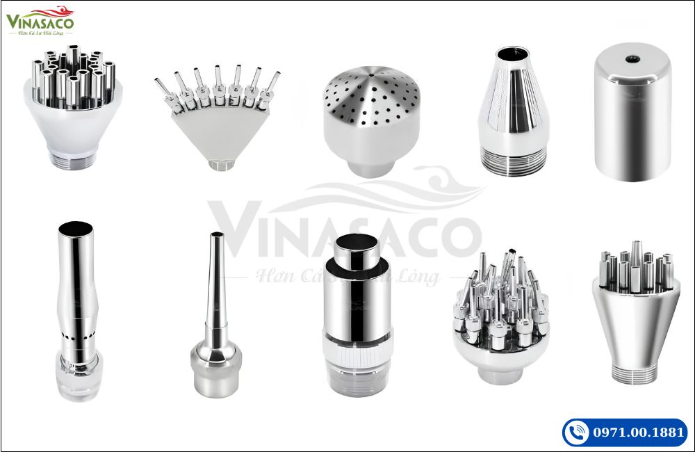 Các mẫu đầu phun cho Cây Phun Massage Bể Bơi Cực Mạnh