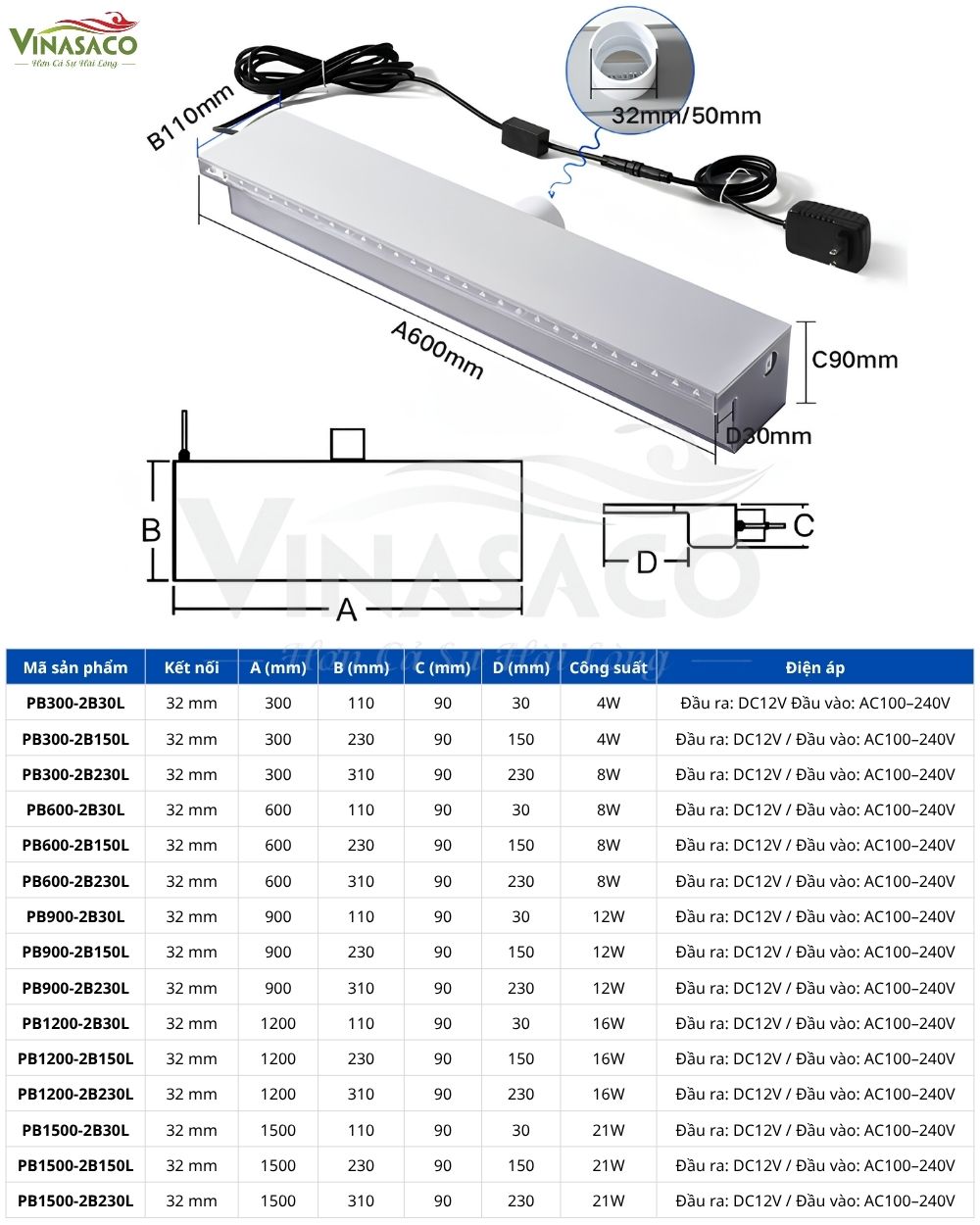 Kích thước Thác Nước Xả Tràn Bể Bơi Dạng Tia model JKD-PB-2B