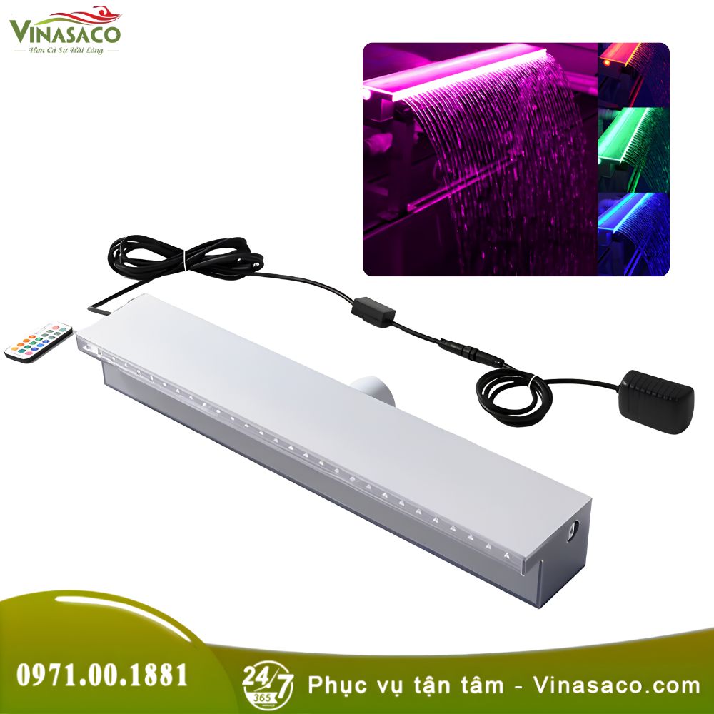 Thác Nước Xả Tràn Bể Bơi (Dạng Tia)