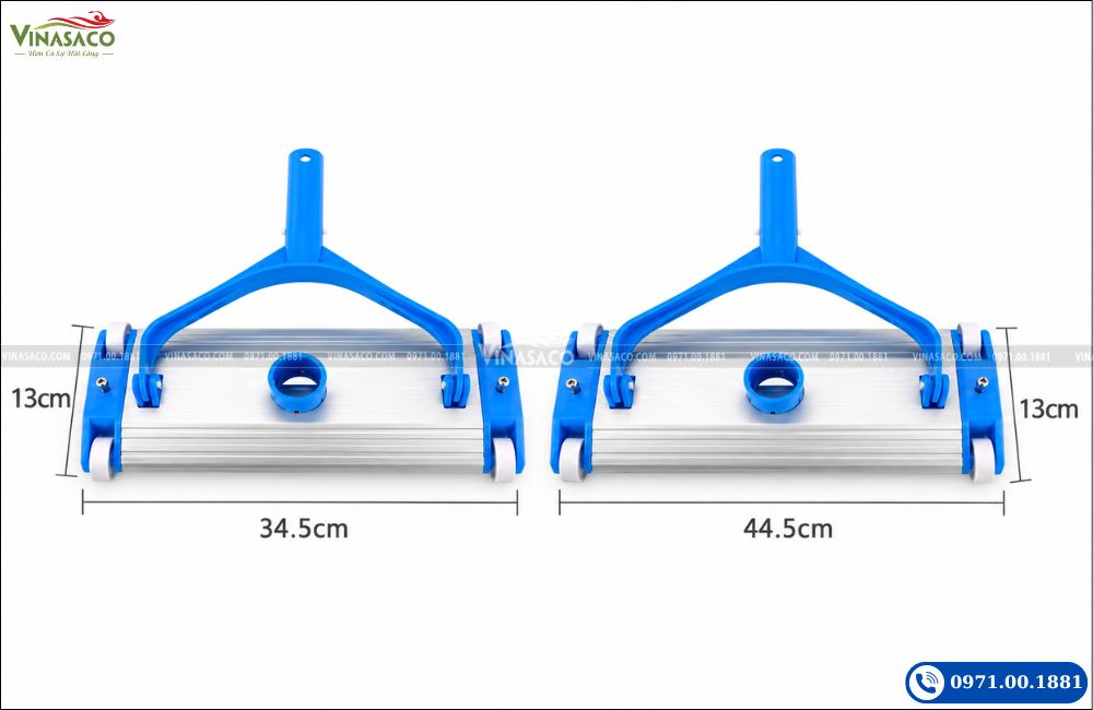 Kích thước bàn hút nhôm bể bơi 34.5cm và 44.5cm