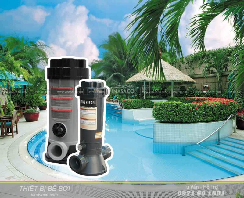 Bộ châm hóa chất clo tự động cho bể bơi (hồ bơi) gia đình, kinh doanh