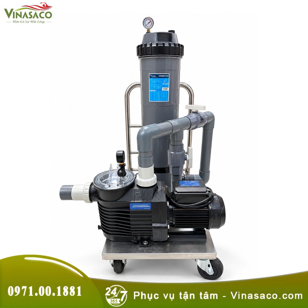 Bộ Hút Vệ Sinh Bể Bơi Di Động