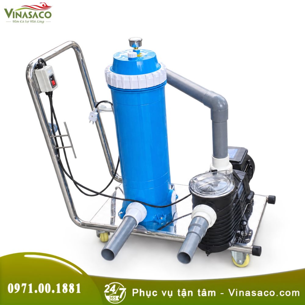 Bộ Hút Vệ Sinh Bể Bơi Di Động