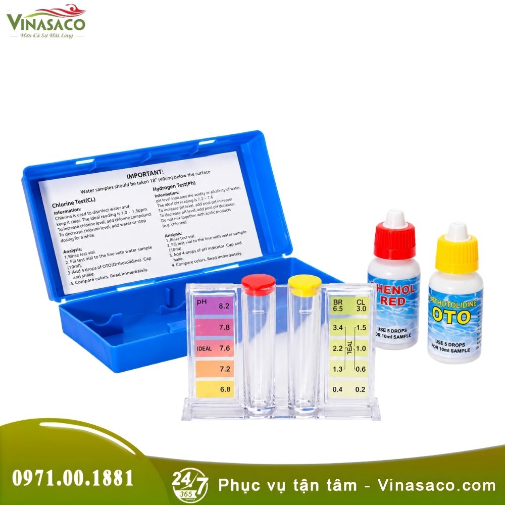 Bộ Test Nước Bể Bơi 2 Trong 1 – Kiểm Tra Clo Và pH
