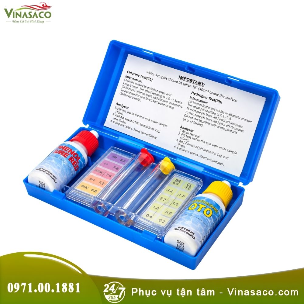Bộ Test Nước Bể Bơi 2 Trong 1 – Kiểm Tra Clo Và pH