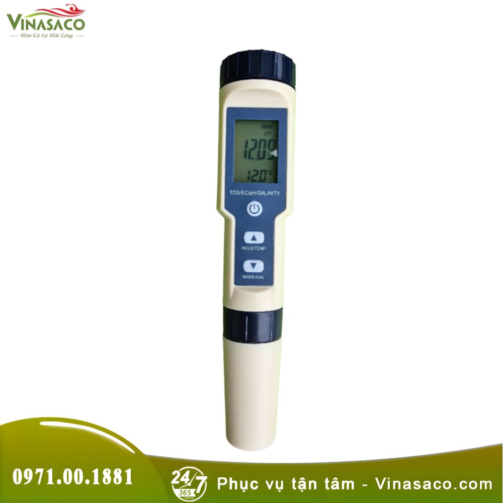 Bút đo chất lượng nước bể bơi 5 in 1