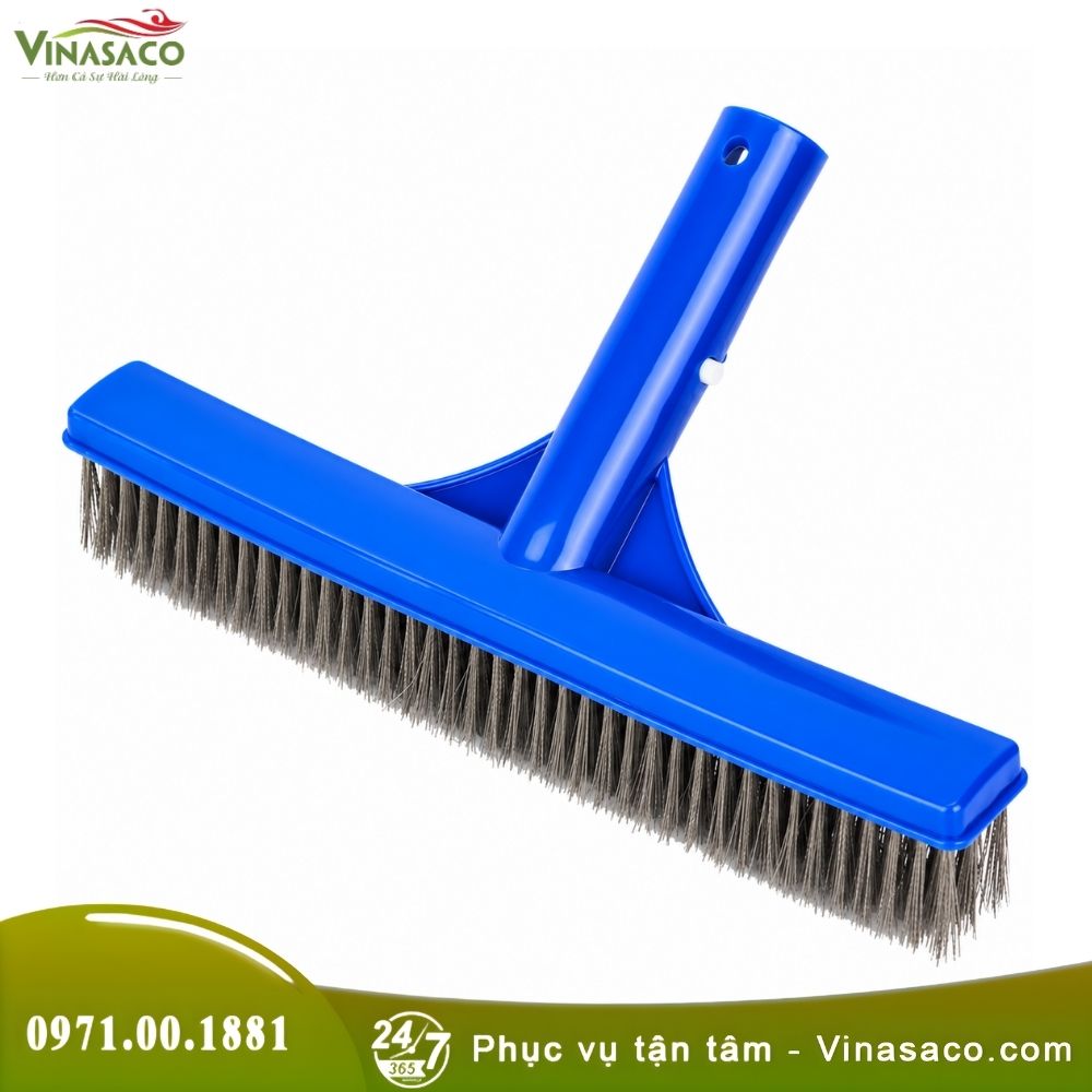 Chổi Cọ Bể Bơi Lưới Thép – Bàn Chà Rêu Sợi Thép 25cm