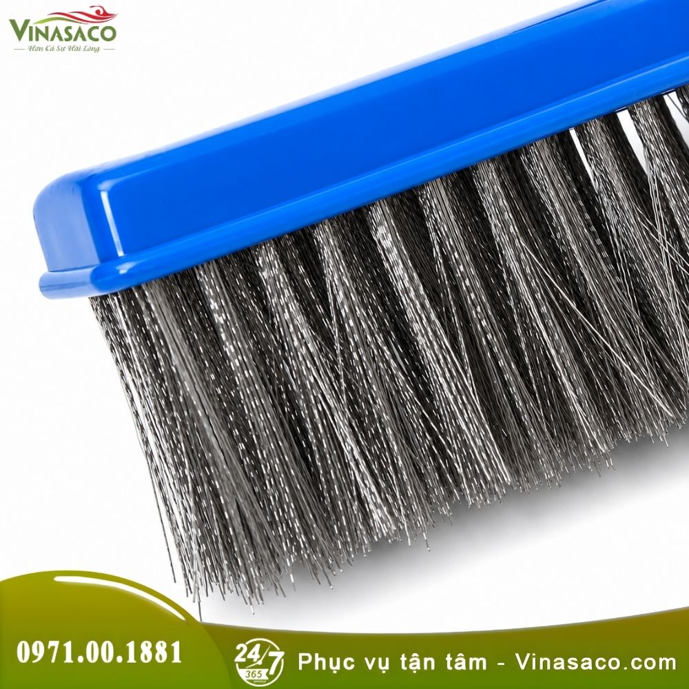 Chổi Cọ Bể Bơi Lưới Thép – Bàn Chà Rêu Sợi Thép 25cm