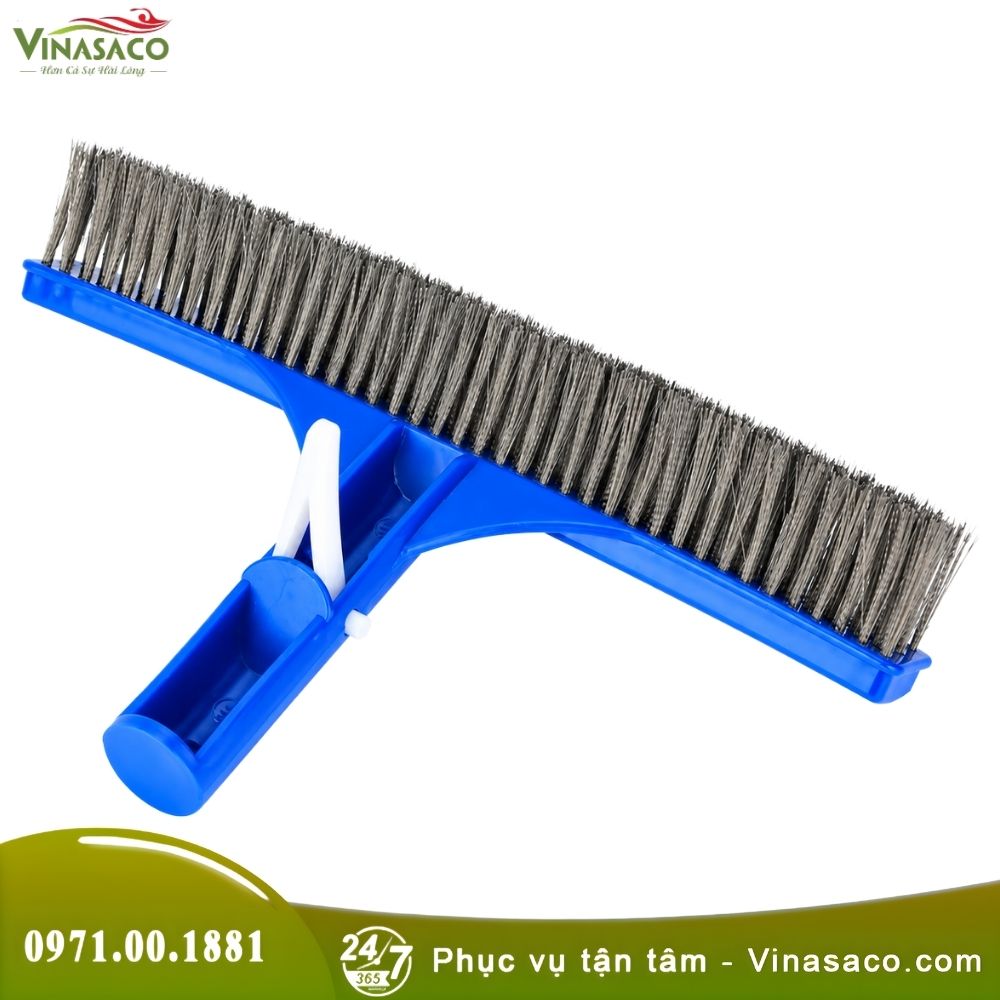 Chổi Cọ Bể Bơi Lưới Thép – Bàn Chà Rêu Sợi Thép 25cm