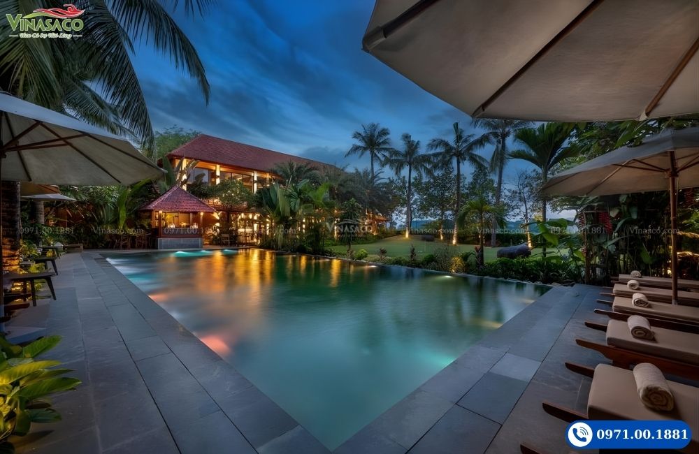bể bơi resort Ninh Bình đẹp ấn tượng 2026