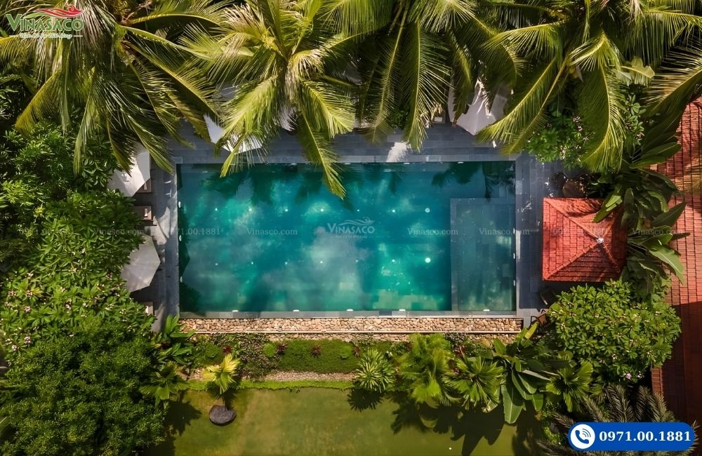 bể bơi resort Ninh Bình đẹp ấn tượng 2026